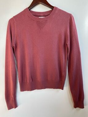 Pact Women's Dusty Rose Pink Crewneck Sweater XS